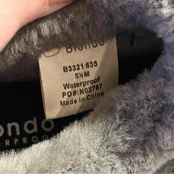 NWOT Blondo Waterproof Faux Fur Lined Slide In Slipper Size 5.5 - Picture 13 of 14